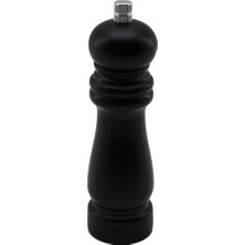 Hace Bazaar Siyah Ahşap  Küçük= Çap: 4.5cm - Uzunluk: 15.5cm Tuz - Baharat Öğütücü (4887)