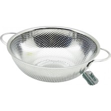 Hace Bazaar 22CM  Metal Kulplu  Çelik Sepet Süzgeç Ince Tel Ayaklı (4887)