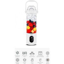 Hace Bazaar Şarjlı Taşınabilir Smoothie Blender 700MLBUZ Kırma - Çelik Bıçak Manyetik Şarj 150W 4500MAH SHB-7504 (4887)