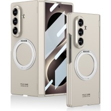 M.TK Moveteck Samsung Galaxy Z Fold 8 Ultra Uyumlu Kılıf Magsafe Şarj Özellikli Kıpta Kpt-07 Ring Standlı Sert Pc Kapak