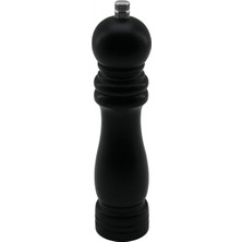 Hace Bazaar Siyah Ahşap  Büyük= Çap: 4.5cm - Uzunluk: 19.5cm Tuz - Baharat Öğütücü (4887)