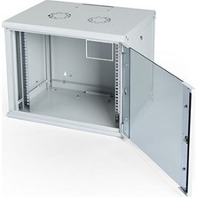 Uranium 9u 60X60 19" Uranıum Duvar Tipi Kabinet + 2’li Fan Ünitesi On/off Anahtarlı Analog