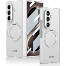 M.TK Moveteck Samsung Galaxy Z Fold 8 Ultra Uyumlu Kılıf Magsafe Şarj Özellikli Kıpta Kpt-07 Ring Standlı Sert Pc Kapak