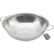 Hace Bazaar 25CM  Metal Kulplu  Çelik Sepet Süzgeç Ince Tel Ayaklı (4887)