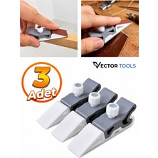 Vector Tools 3'lü Mini Zımpara Takozu Seti 17 x 74 mm Yüksek Performanslı Ergonomik Kullanım