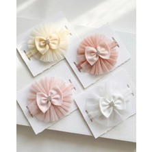 Bebila Baby Kız Bebek Bandana 4'lü Set Lastikli Mevlütlük Resim Çekimi