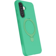 Bezos Galaxy A56 Regal Magsafe Standlı Kapak - Yeşil