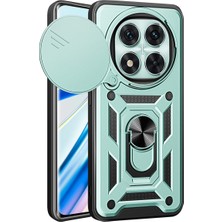 Bezos Note 14 Pro 4g Kılıf Pars Lens Yüzüklü Silikon - Yeşil