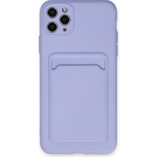 Bezos iPhone 11 Pro Max Kılıf Kelvin Kartvizitli Silikon - Lila