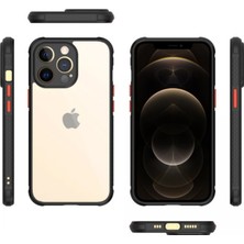 Bezos iPhone 13 Pro Kılıf Miami Şeffaf Silikon - Siyah