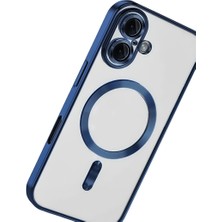 Bezos iPhone 16 Kılıf Kross Magneticsafe Kapak - Lacivert