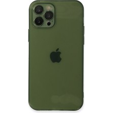 Bezos iPhone 12 Pro Kılıf Fly Lens Silikon - Yeşil