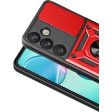 Bezos Galaxy S26 Pars Lens Yüzüklü Silikon - Kırmızı