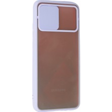 Bezos Galaxy A03S Kılıf Palm Buzlu Kamera Sürgülü Silikon - Lila