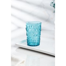 TeknoKapsül Akrilik Aquamarin 6'lı Kısa Bardak & Su Meşrubat Kahve Yanı Bardağı 400 ml ( Cam Değildir )