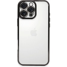 Bezos iPhone 16 Pro Max Kılıf Razer Lensli Silikon - Siyah