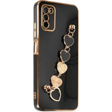 Bezos Galaxy A03S Kılıf Esila Silikon - Siyah