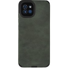 Bezos Galaxy A03 Kılıf Loop Deri Silikon - Yeşil