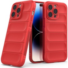 Bezos iPhone 16 Pro Max Kılıf Optimum Silikon - Kırmızı