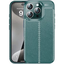 Bezos iPhone 16 Pro Max Kılıf Auto Focus Kapak - Koyu Yeşil
