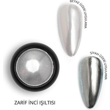 Momo Professional Ayna Efektli İnci Tozu, Nail Art, Kalıcı Oje Tırnak Süsleme No.01