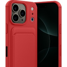 Bezos iPhone 17 Pro Max Kelvin Kartvizitli Silikon - Kırmızı