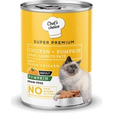 Bezos Pumpkin Pate Chicken Tavuklu Balkabaklı Tahılsız Ezme Yetişkin Kedi Konservesi 400 gr