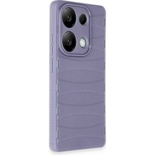 Bezos Note 13 Pro 4g Kılıf Bibercas Silikon Kapak - Lila