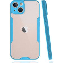 Bezos iPhone 14 Kılıf Platin Silikon - Mavi