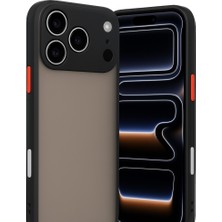 Bezos iPhone 17 Pro Kılıf Montreal Silikon Kapak - Siyah