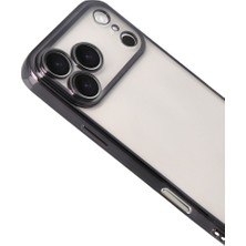 Bezos iPhone 17 Pro Razer Lensli Silikon - Siyah