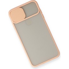 Bezos iPhone x Kılıf Palm Buzlu Kamera Sürgülü Silikon - Pembe