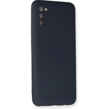 Bezos Galaxy A03S Kılıf Nano Içi Kadife Silikon - Lacivert