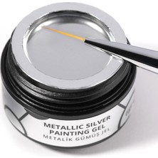 Momo Professional Metallic Silver Painting Gel 6 gr