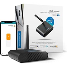 MarkEntegra Meross Akıllı Garaj Kapısı Açacağı Apple Homekit ile Çalışır, Harici Anten ve 3 Tek Kapıya Kadar, Uygulama Kontrolü, Siri ve Alexa ile Uyumlu, Google Assistant 2,4 Ghz