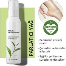 Momo Professional Polishing Oil, Pedikür ve Manikür Çay Ağacı Özlü Parlatıcı Moleküler Yağı, El ve Ayak Cilası, 125 ml