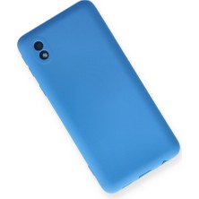 Bezos Galaxy A01 Core Kılıf Nano Içi Kadife Silikon - Mavi