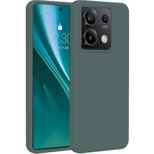 Bezos Note 13 Pro 4g Kılıf First Silikon - Koyu Yeşil