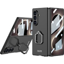 M.TK Moveteck Samsung Galaxy Z Fold 8 Uyumlu Ultra Kılıf Kıpta Flip Ring Kamera Korumalı Standlı Yüzüklü Armor Kapak
