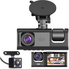 MarkEntegra 1296P Superhd Araç Içi Kamera, 3 Kameralı ve Wifi Bağlantılı