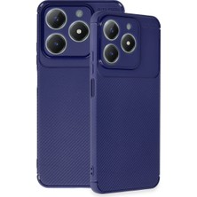 Bezos C61 Kılıf Auto Focus Karbon Kapak - Lacivert