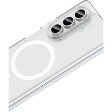 Bezos Galaxy Z Fold 7 Kılıf Magneticsafe Şeffaf Silikon - Şeffaf