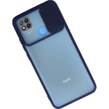 Bezos 9c Kılıf Palm Buzlu Kamera Sürgülü Silikon - Lacivert