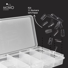 Momo Professional Soft Gel Tips, Küt No:11, Tek Boy 50’li Yedek Paket