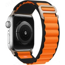TeknoKapsül Watch Ultra 49MM Mountain Kordon - Siyah-Turuncu