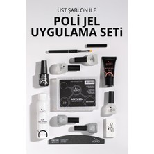 Üst Şablon ile Poli Jel Uygulama Seti