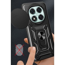 Bezos Note 14 Pro 5g Kılıf Pars Lens Yüzüklü Silikon - Siyah