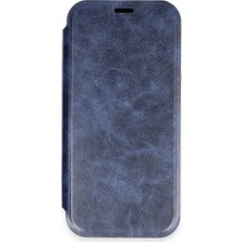 Bezos iPhone 16 Pro Max Kılıf Flip Cover - Lacivert