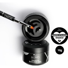 Momo Professional Premium Builder Gel, Protez Tırnak Jeli No.01, Şeffaf, 10 gr