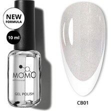Momo Kalıcı Oje French Color Base Coat CB01, Işıltılı Rakı Beyazı, 10 ml